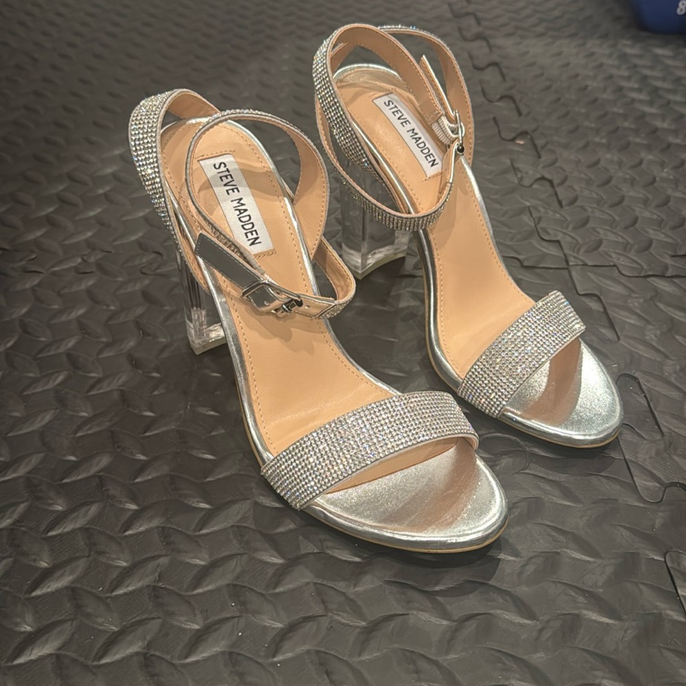 Steve Madden crystal heels